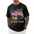 thumbnail image 5 of Wxolcjlv Usa 250Th Anniversary T-Shirt For Men's Casual Short Sleeve Comfortable Breathable Daily Couples Matching T Shirt,Size S-3XL, 5 of 5