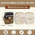 thumbnail image 7 of Xoenoiee Highland Cattle Sunflower Print Quilted Bible Cover, Bible Cover Case for Women, Large Bible Carrying Case with Handle, Lightweight Bible Study Supplies Christian Gift for Men, 7 of 7