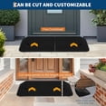 thumbnail image 4 of 4" Rise Rubber Threshold Ramp for Doorway, Portable Wheelchair Ramp with Non-Slip Textured Surface, Doorway Driveway Rubber Curb Ramps for Home Entry, 33069 LBS Capacity, 4 of 6