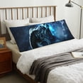 thumbnail image 4 of Fotbe Celestial Ram Night Sky Funda para Almohada Corporal con Diseño, Funda de Microfibra Ultrasuave de 20x54 Pulgadas, Ropa de Cama Elegante, 4 of 7