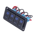 thumbnail image 4 of Gang Toggle Switch,Black 4 Gang Rocker Gang Rocker Switch Panel Rocker Switch Panel Precision Engineered, 4 of 14