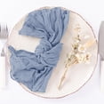 thumbnail image 3 of Servilletas de tela DeZerlor, gasa azul empolvada, 30 unidades, 21 x 21 cm, 3 of 6