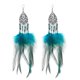 thumbnail image 3 of Pendientes exagerados de Super Fairy, joyería, pendientes de plumas de estilo étnico, pendientes largos bohemios con cuentas de arroz para vacaciones junto al mar Feliz Sencillez, 3 of 3