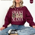 thumbnail image 4 of Spooky Season Sweatshirt, Leopard Ghost Sweatshirt, Camo Ghost Sweatshirt, Checkered Ghost Crewneck, Halloween Ghosts Sweatshirt, 4 of 6