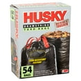 Husky Drawstring Black Yard Bag, 39 Gallon, 54 Count
