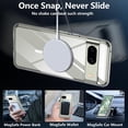 thumbnail image 3 of Magnetic Case for Google Pixel 8, Translucent Matte Anti-Fingerprint,Compatible with MagSafe,Slim Fit Shockproof Protective Phone Case for Pixel 8 Case (Clear), 3 of 12