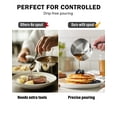 thumbnail image 4 of Cooks Standard Multi-Ply Clad Butter Warmer Set, Small Stainless Steel Sauce Pan, Mini Butter Chocolate Milk 0.15/0.29/0.46/0.68 QT Pot with Pour Spout Cooking Pot ideal for Chefs, Baristas, 4-PCS, 4 of 7