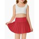 thumbnail image 4 of Pantalones deportivos Haloumoning para niñas de 4 a 14 años, rojos, con bolsillos, 4 of 5