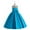 Blue, variant on Godderr Flower Girl Satin Dresses for Toddler Kids Noble Long Princess Dress Embroidery Party Ball Gowns Bow Birthday Wedding Party Mesh Outfit