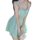 thumbnail image 1 of Vestido corto de corte A Nikou con ribete de volantes, 1 of 9