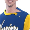 thumbnail image 4 of Men's G-III Sports by Carl Banks Royal Golden State Warriors Adaptive Rugby Long Sleeve Top, 4 of 4