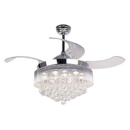 Ceiling Fans With Lights 42 Modern Led Ceiling Fan Retractable