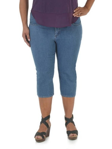 denim capris walmart