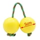 thumbnail image 4 of 1 par de bolas rítmicas de ABS para sonajero de mano, maracas, instrumento musical de percusión Amarillo, 4 of 5