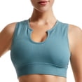 thumbnail image 1 of Brasieres de Mujer Ropa Interior Femenina para Fitness, Running, Yoga, Chaleco A Prueba de Golpes, Escote En U Profundo, sin Aros de Acero, Sujetador Cómodo Fruncido Mediana, 1 of 3