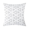 thumbnail image 3 of Topfinel Block Print Pillow Covers 18x18 Set of 4 Geometric/Stripe/Line Outdoor Decorative Throw Pillows Farmhouse Pillowcases Flannel Cushion Case Decor for Home Sofa Couch Bed, 3 of 9
