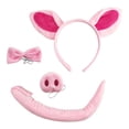thumbnail image 2 of Disfraz de cerdo jinwen traje de cosplay Orejas Diadema Nariz Pajarita, 2 of 8