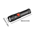 thumbnail image 7 of DLQT Black Flashlight Portable Compact Strong Light Flashlight Rechargeable Led Lamp Beads High Brightness Emergency Long-Range Home Outdoor, 7 of 7