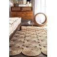 thumbnail image 5 of Vipanth Exports Jute Rug Natural with Rounds Hand Braided Rectangle Area Rug Handmade Rugs for Home Decor(2x4 Feet), 5 of 5