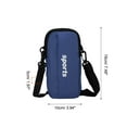 thumbnail image 2 of Bolso Cruzado para Teléfono de Running Uxcell para Mujeres, Bandas de Brazo para Teléfono, Azul, 2 of 6
