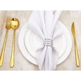 thumbnail image 5 of Juego de anillos para servilletas, 12 piezas, decoración con soporte con hebilla (plateado), 5 of 5