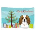 thumbnail image 1 of Carolines Treasures BB1596PILLOWCASE Christmas Tree & Cavalier Spaniel Fabric Standard Pillowcase, 1 of 2
