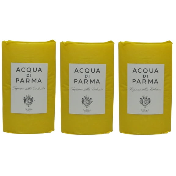 Acqua Di Parma Colonia Bar Soap lot of 3 each 3.5 Oz Bars. Total of 10.5 Oz