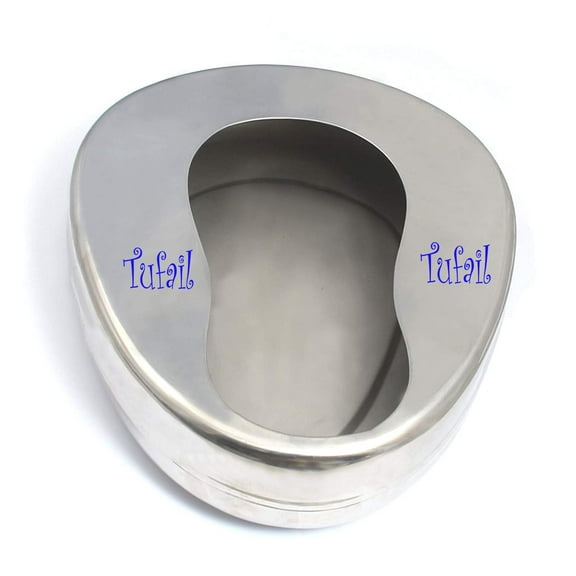 Bed Pan Stainless Steel Bedpan for Home Hospital Bed Pans for Women Men Elderly Easy to Clean Heavy Duty