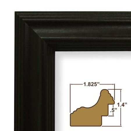 Craig Frames 262bk 24 By 34 Inch Picture Frame Wood Grain Finish Craig Frames 262bk 24 By 34 Inch Picture Frame Wood Grain Finish 1 825 Wide Black