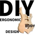 thumbnail image 5 of DIY Guitar Kit with Mahogany Body, Ebony Fingerboard and Maple Neck, 6 String DIY electric Guitar Kit with Unique Design, Easy Installation & Full Equipment to Build Your Own Guitar (Flame), 5 of 14