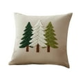 thumbnail image 2 of Hometravel Festive Christmas Pillow Cover 17.7x17.7 Inches, Seasonal Pattern Pillow Case with Hidden Closure, Decorative Home Accent for Living Room, Bedroom, 2 of 9
