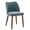 Blue, variant on Hausfame Mid-Century Upholstered Dining Chairs, Set of 2, Espresso Brown
