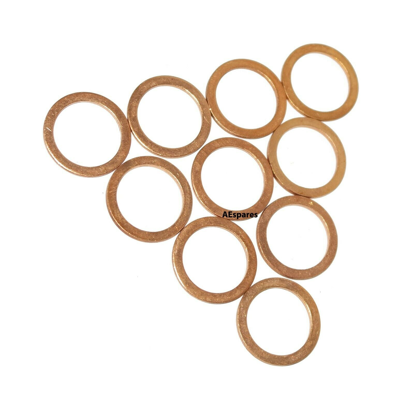 Details about   10 PCS MULTIPURPOSE COPPER CRUSH WASHER SEALING WASHER 18 mm x 24 mm @USD 