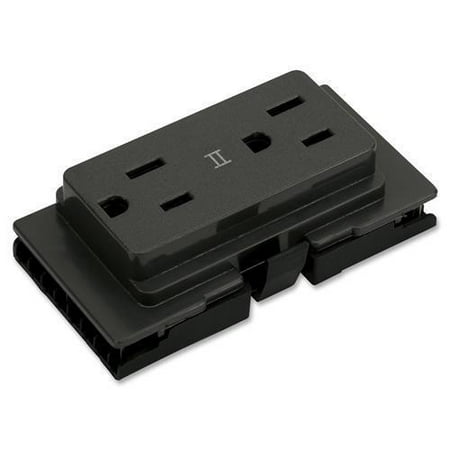 H871502S HON Duplex Receptacles Charcoal Circuit-2 - 2 x 15 A