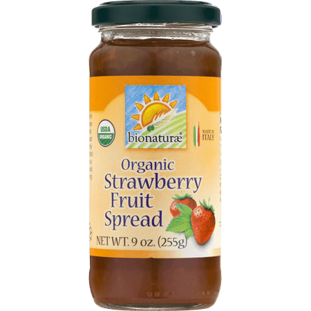 BIONATURAE ORGANIC STRAWBERRY FRUIT SPREAD, 9 oz