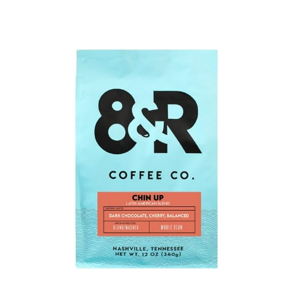 Chin Up Latin American Blend - Roasted by 8th & Roast Coffee Co. - Whole Bean Coffee - 12 Ounce Bag