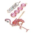 thumbnail image 1 of WHAMVOX 3Set Rhinestone Barrettes For Women Assorted Color Decorative Headdress, 1 of 8