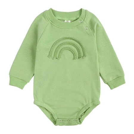 

Gubotare Jumpsuit For Baby Boy Fleece Baby Bunting Bodysuit – Infant One Piece Kids Hooded Romper Outerwear Toddler Jacket Green 3-6 Months