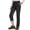 Black, variant on Women's Fleece Lined Hiking Ski Pants Waterproof Insulated Softshell Pants Outdoor Insulated Warm Pants Dark Grey M