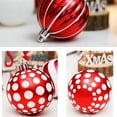 thumbnail image 5 of 30Pcs Christmas Balls Set, 2.36" Shatterproof Christmas Tree Balls Ornaments for Christmas Tree Red & White Tree Decoration Balls Christmas Baubles, 5 of 9
