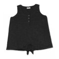 thumbnail image 3 of Style & Co Womens Henley Tie Front Tank Top, 3 of 3