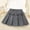 Gray, variant on Cethrio Kids Girls Skirts Size 4T-5T, Summer A-line Pleated School Uniform Mini Skirts with Liner Gray