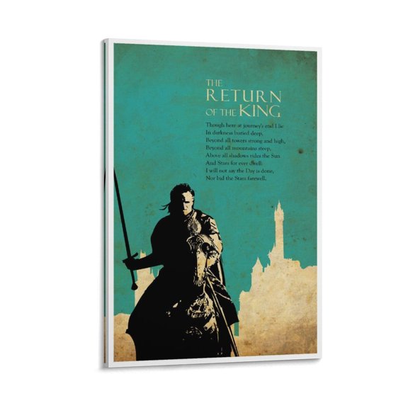 Lord of The Rings Vintage Art Travel Poster (23) Artworks Canvas Poster Room Aesthetic Wall Art Prints Home Modern Decor Gifts 12x18inch(30x45cm)