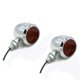 thumbnail image 3 of 8 luces de señal de giro cromadas para motocicleta, bombilla LED para motor Cafe Racer, 3 of 5