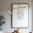 thumbnail image 5 of Alora Lighting Lp317448-Unv Aryas 48" Wide Led Linear Chandelier - Brass, 5 of 7