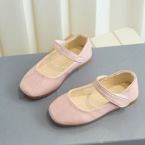 ATOGUTA School Shoes for Girls Pink Ballet Flats Flats for Wedding Party School Uniform Shoes Cute Girls Mary Janes
