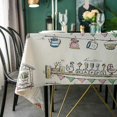 thumbnail image 3 of Tablecloth Rectangle Digital Printed Pattern Table Cloth, Waterproof Wrinkle Free Fabric Forspring/summer/picnic/party/indoor/outdoor(62inche), 3 of 5