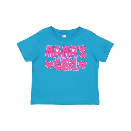 

Inktastic Mama s Girl Pink with Hearts Gift Toddler Toddler Girl T-Shirt
