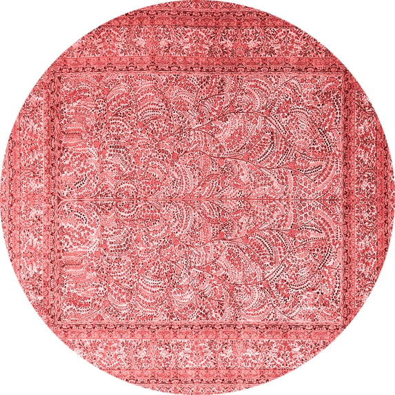 Ahgly Company Indoor Round Persian Red Traditional Area Rugs, 3' Round