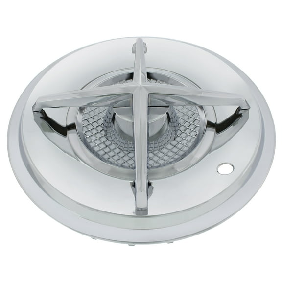 United Pacific C5036 15 inch Chrome Cross Bar Hub Cap (4 Piece Set)